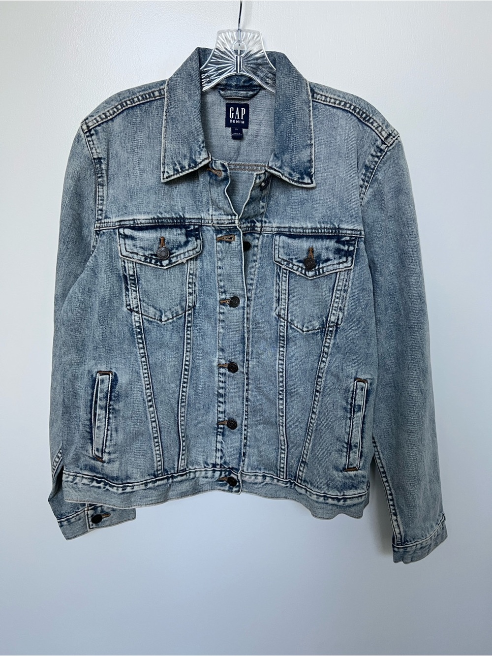 Vintage GAP Light Wash Denim women’s Jacket - Faded Blue size XL